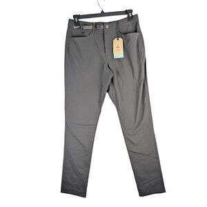 Prana Wonderland Rocks Pants Mens 32x32 Charcoal Tapered Hiking NWT